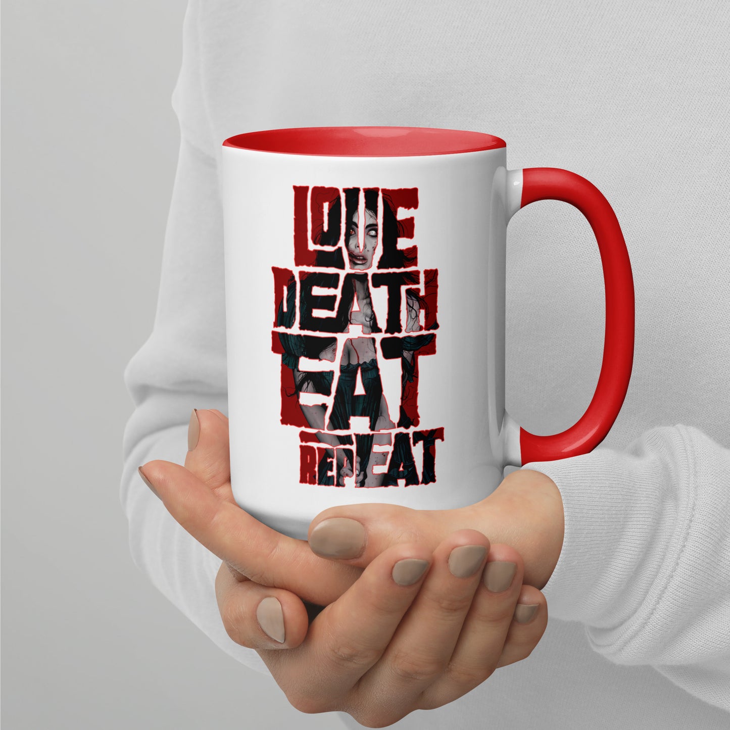 Love Death Eat Repeat Bloody Mug